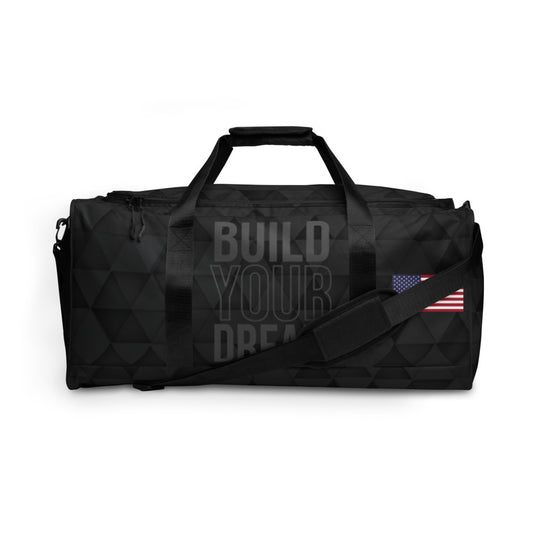 Premium BUILD YOUR DREAM Duffle bag (Black as Night Series)