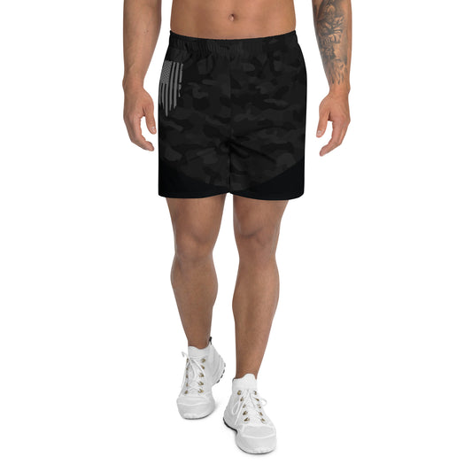 Men's BLACK CAMO Athletic Shorts