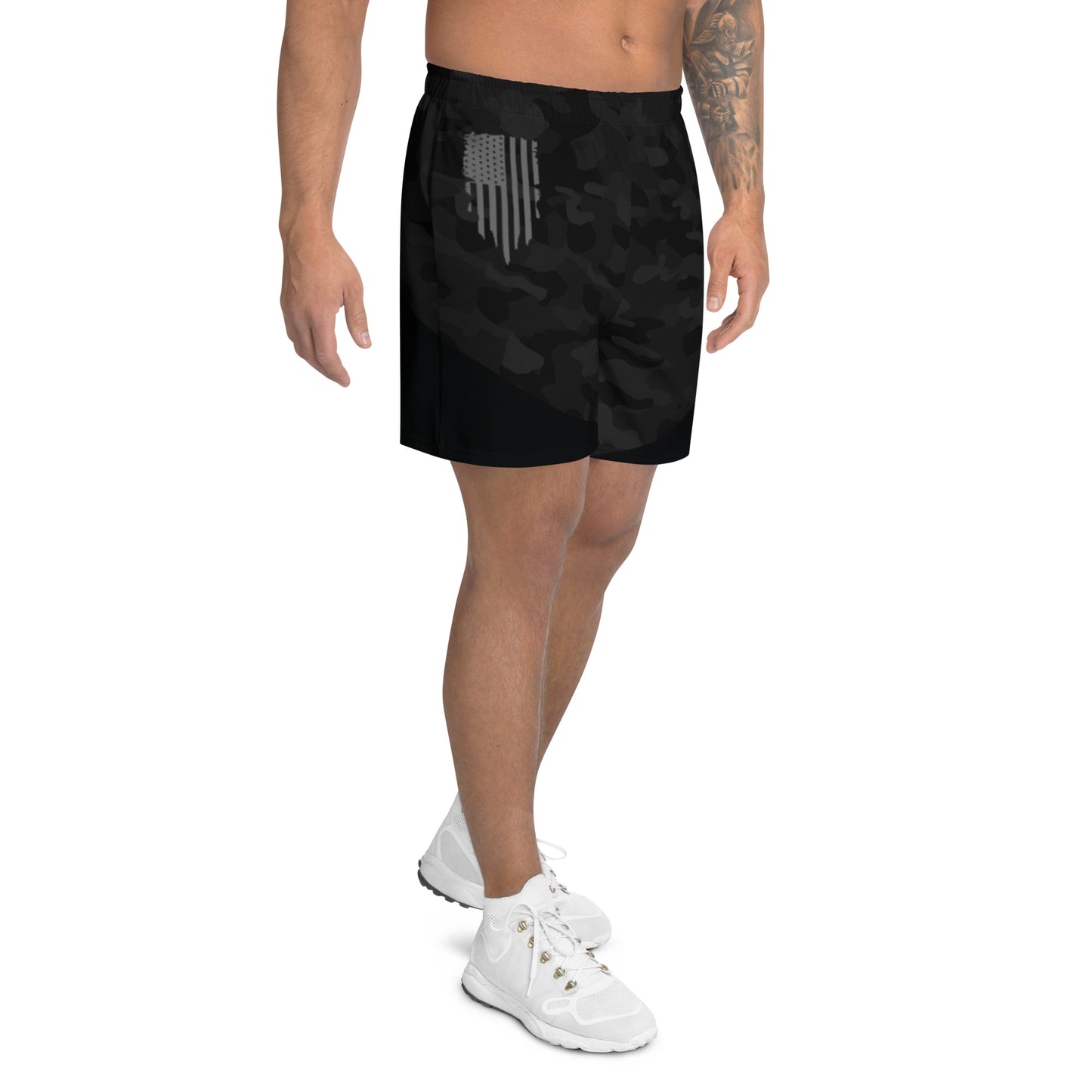 Men's BLACK CAMO Athletic Shorts