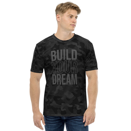 Men's BLACK CAMO Build Your Dream t-shirt