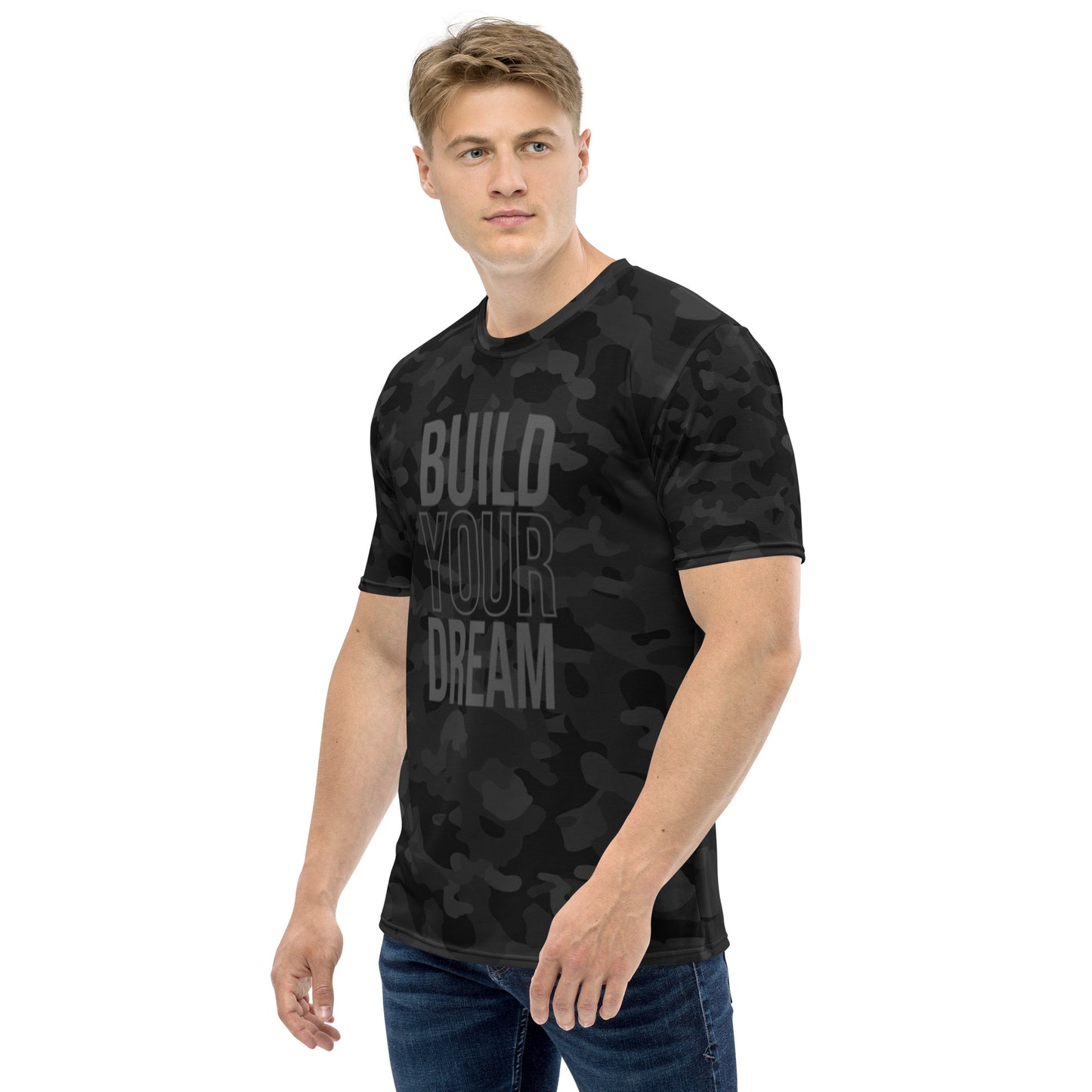 Men's BLACK CAMO Build Your Dream t-shirt