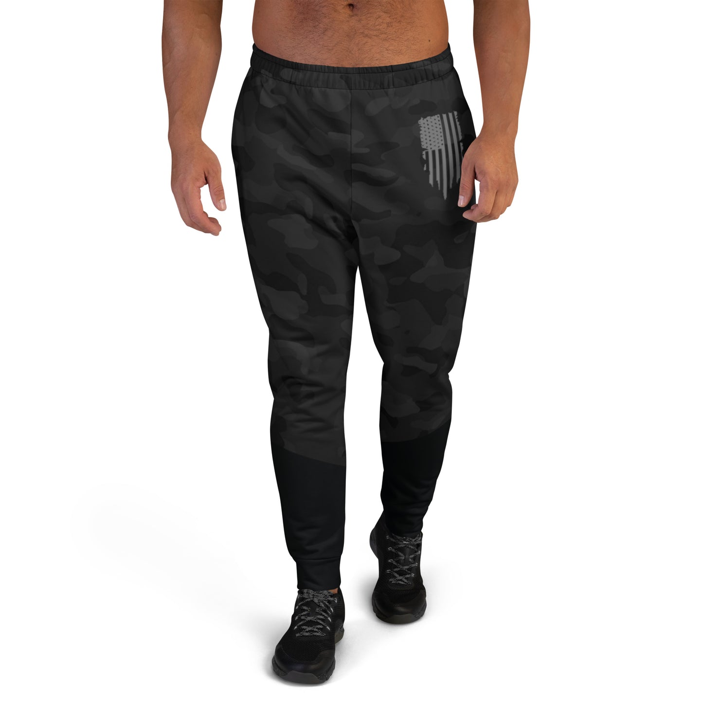 Premium BLACK CAMO Men's Joggers