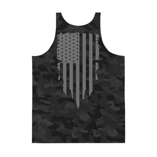 Premium BLACK CAMO Unisex Tank Top
