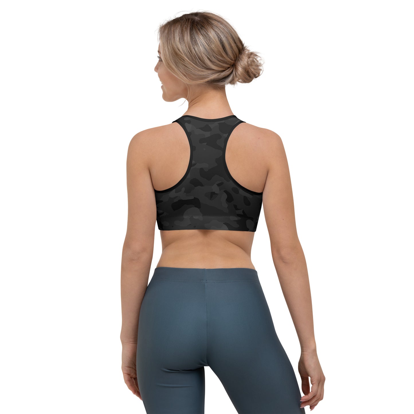 Premium BLACK CAMO Sports bra