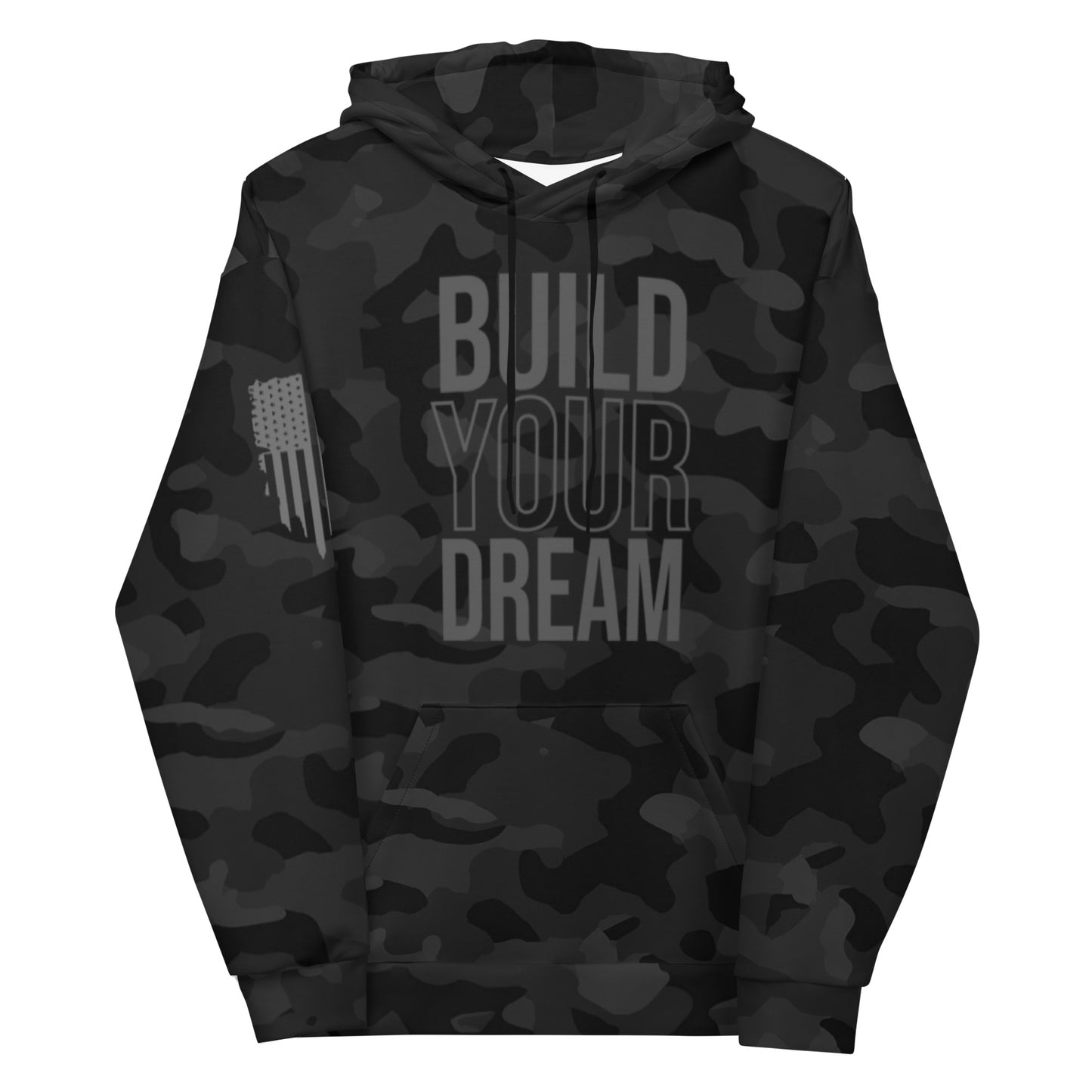 Premium BLACK CAMO Unisex Hoodie