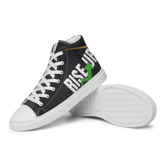 Men’s RISE UP High-top Canvas Shoes (Dark Collection)
