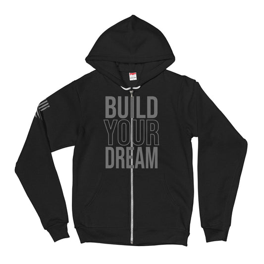 BUILD YOUR DREAM Hoodie Jacket (Black as Night Series)